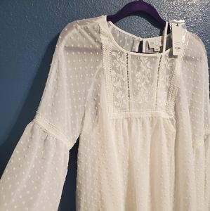 EMORY SWISS DOT BLOUSE